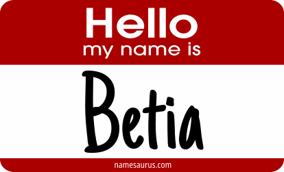 Hello my name is Betia png download
