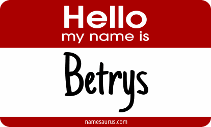 Hello my name is Betrys png download