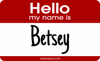 Hello my name is Betsey png download