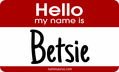 Hello my name is Betsie png download