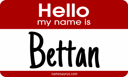 Hello my name is Bettan png download