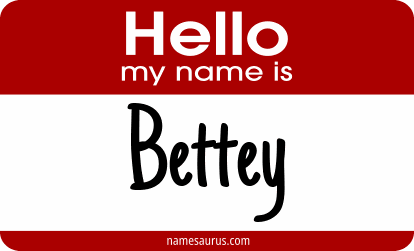 Hello my name is Bettey png download