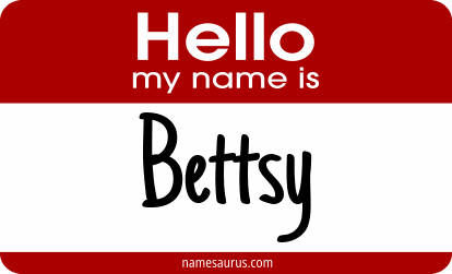 Hello my name is Bettsy png download