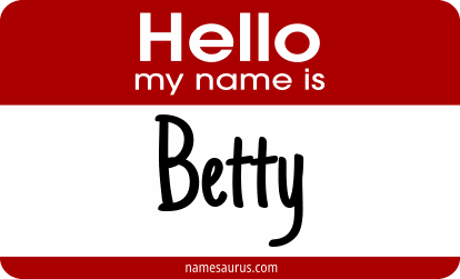 Hello my name is Betty png download