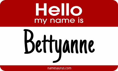 Hello my name is Bettyanne png download
