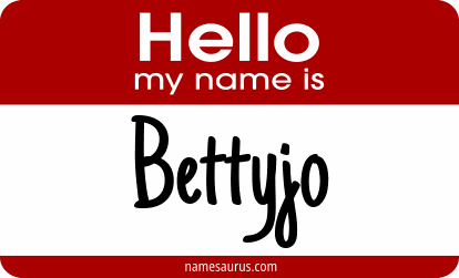 Hello my name is Bettyjo png download