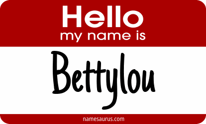 Hello my name is Bettylou png download