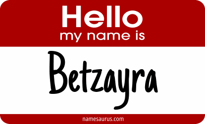 Hello my name is Betzayra png download