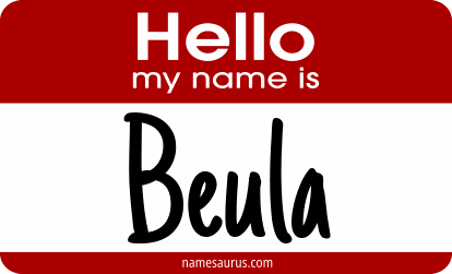 Hello my name is Beula png download