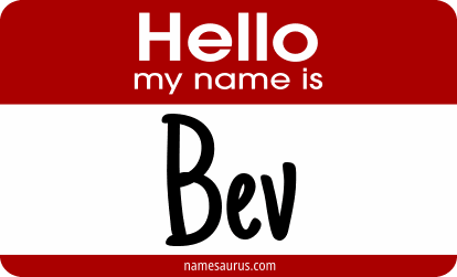 Hello my name is Bev png download