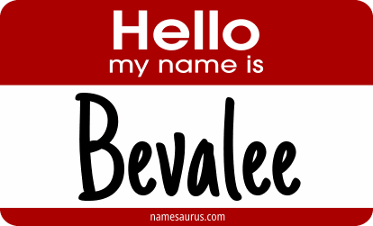 Hello my name is Bevalee png download