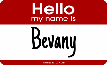 Hello my name is Bevany png download