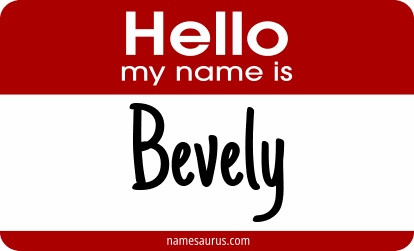 Hello my name is Bevely png download