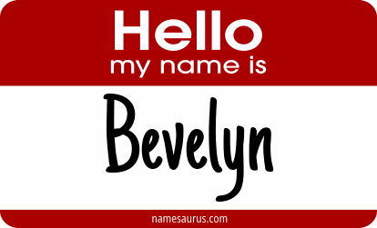 Hello my name is Bevelyn png download