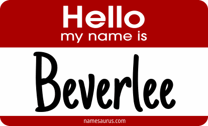 Hello my name is Beverlee png download