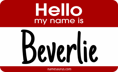 Hello my name is Beverlie png download
