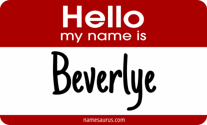 Hello my name is Beverlye png download
