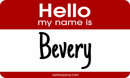 Hello my name is Bevery png download