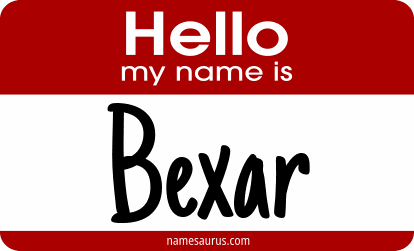 Hello my name is Bexar png download