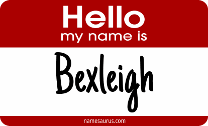 Hello my name is Bexleigh png download