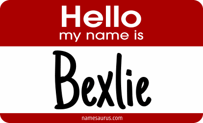 Hello my name is Bexlie png download