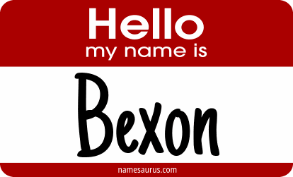 Hello my name is Bexon png download