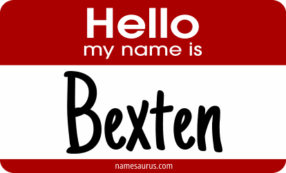 Hello my name is Bexten png download