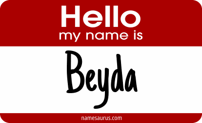 Hello my name is Beyda png download