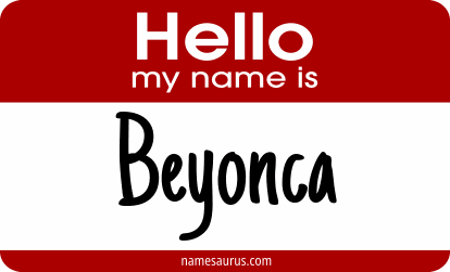 Hello my name is Beyonca png download