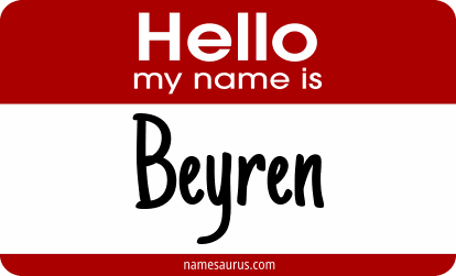 Hello my name is Beyren png download