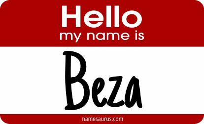Hello my name is Beza png download
