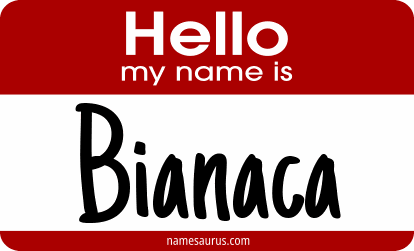 Hello my name is Bianaca png download