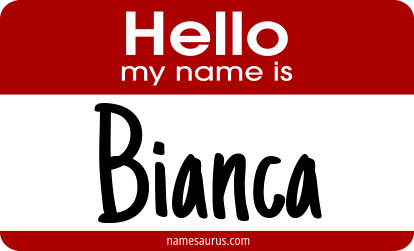 Hello my name is Bianca png download