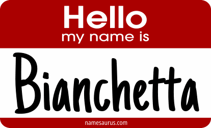 Hello my name is Bianchetta png download