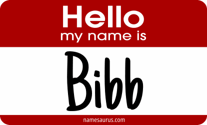 Hello my name is Bibb png download