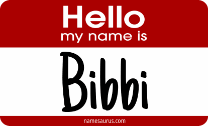 Hello my name is Bibbi png download