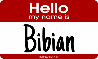 Hello my name is Bibian png download