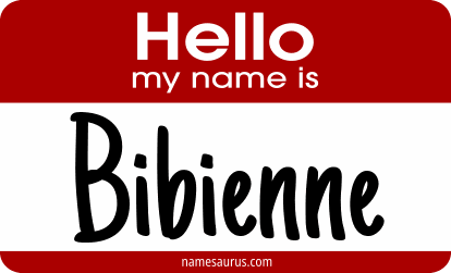 Hello my name is Bibienne png download