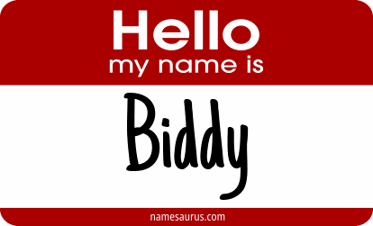 Hello my name is Biddy png download