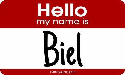 Hello my name is Biel png download