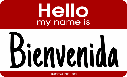 Hello my name is Bienvenida png download