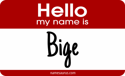 Hello my name is Bige png download