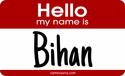 Hello my name is Bihan png download