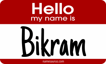Hello my name is Bikram png download