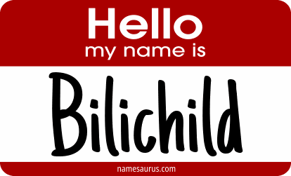 Hello my name is Bilichild png download