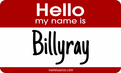 Hello my name is Billyray png download