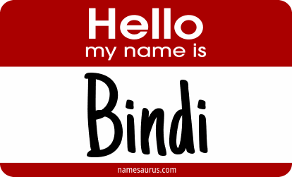 Hello my name is Bindi png download