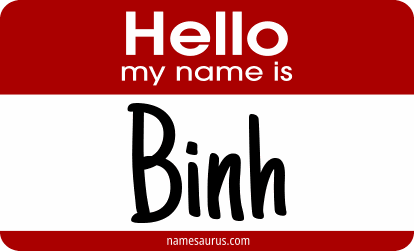 Hello my name is Binh png download