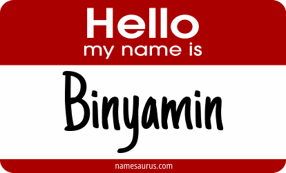Hello my name is Binyamin png download