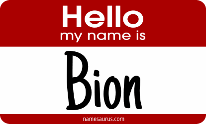 Hello my name is Bion png download